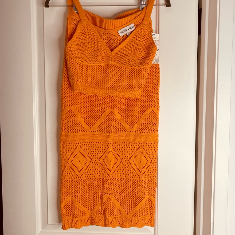 Crochet skirt and tank